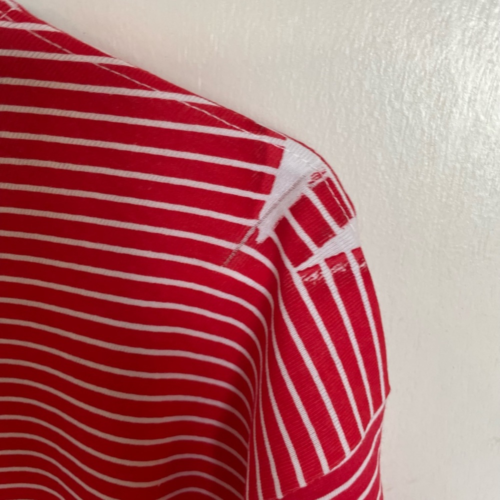 Navy Club V-Neck Striped T-Shirt - Size XL - Picture 5 of 12